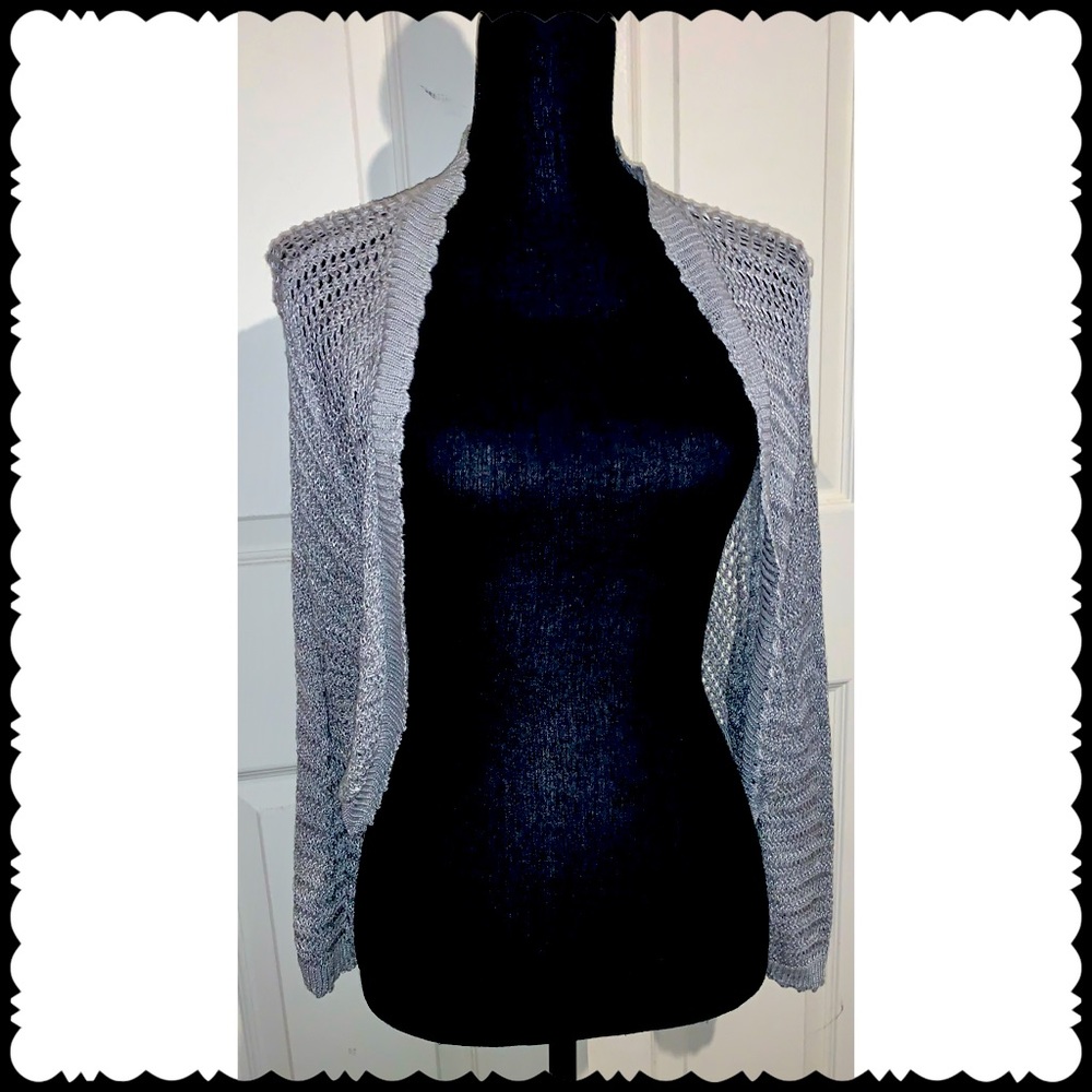 Silver/Grey Cropped Shrug